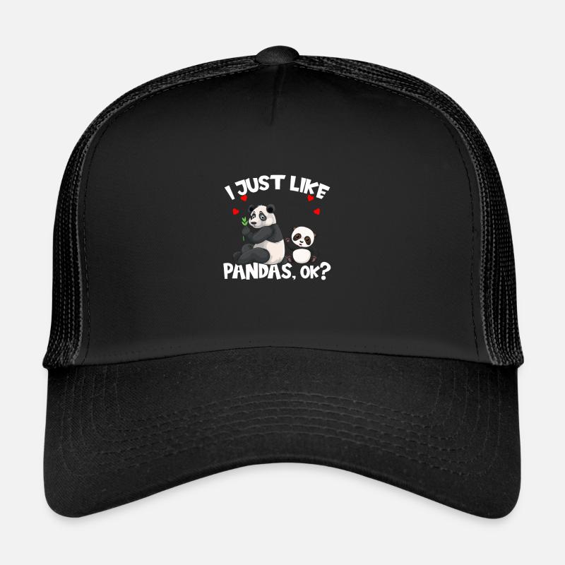 Pandas Ich Mag Halt einfach Pandas Ok Trucker Cap
