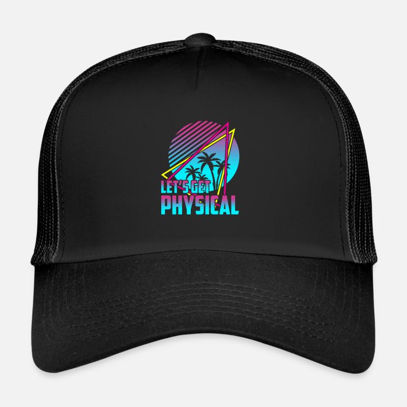 Let's Get Physical Vintage 80s Retro Workout Trucker Cap