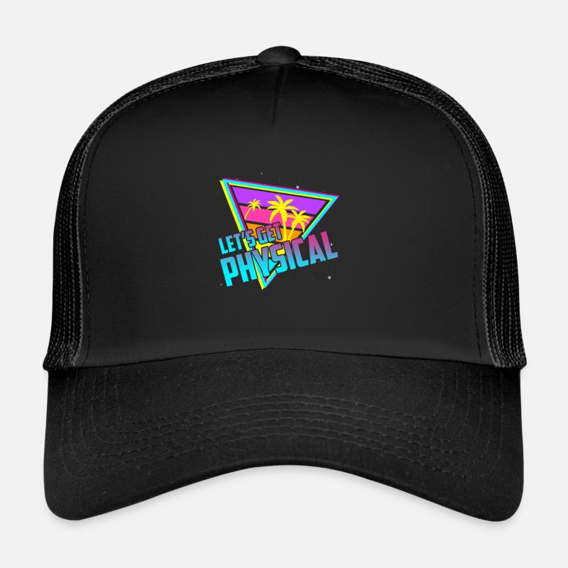 Let's Get Physical Vintage 80s Retro Workout Trucker Cap