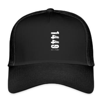 Journée de motivation 1440 min - Casquette trucker  - noir/noir - Devant