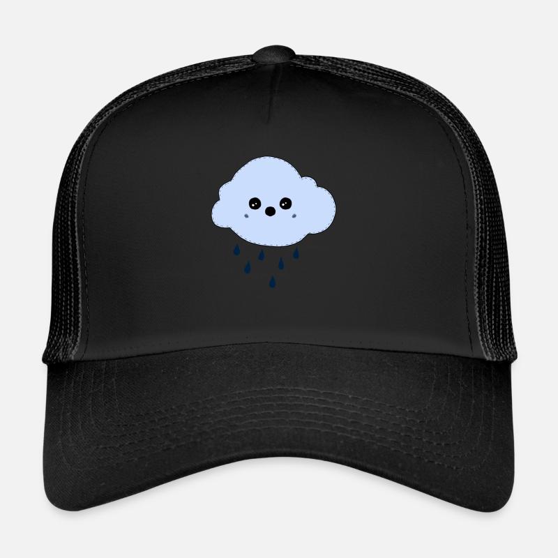 Nuage - Casquette trucker  - noir/noir