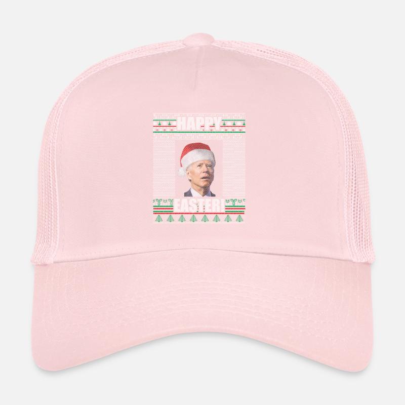 Drôle Biden Pull de Noël moche Joyeuses Pâques Casquette trucker 