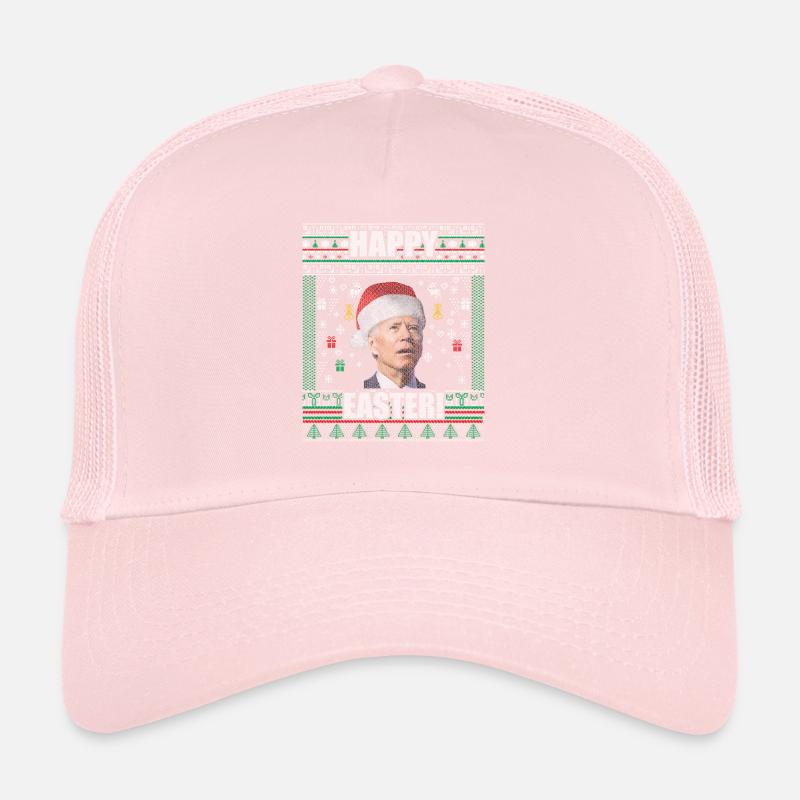 Drôle Biden Pull de Noël moche Joyeuses Pâques Casquette trucker 