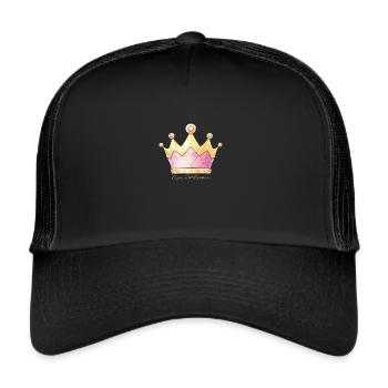 Especial Edition - Hessian Pink Queen Crown - Trucker Cap - black/black - Front