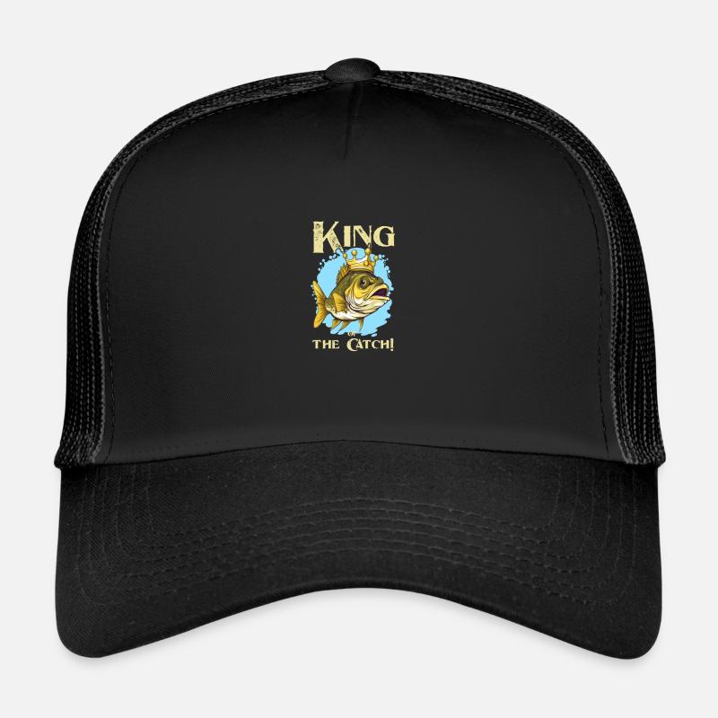 Pêche à la perche Pêche au poisson Casquette trucker 