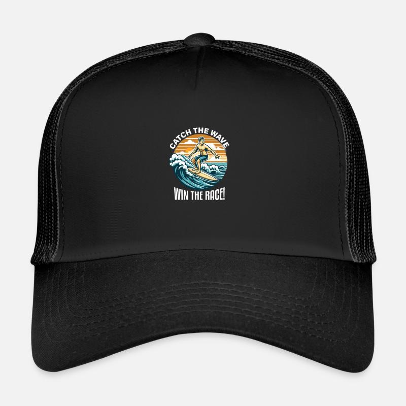 Wellenreiten mit dem Surfboard Trucker Cap