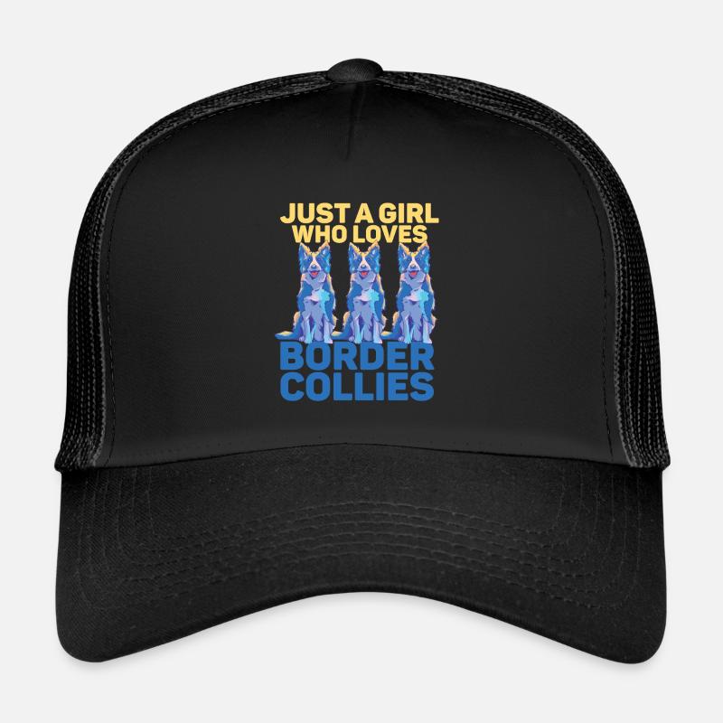 Design unique d’amant de chien Border Collie Casquette trucker 