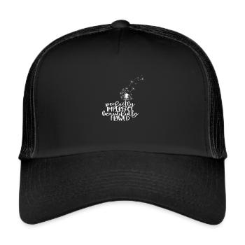 Perfectly Imperfect - Trucker Cap - black/black - Front