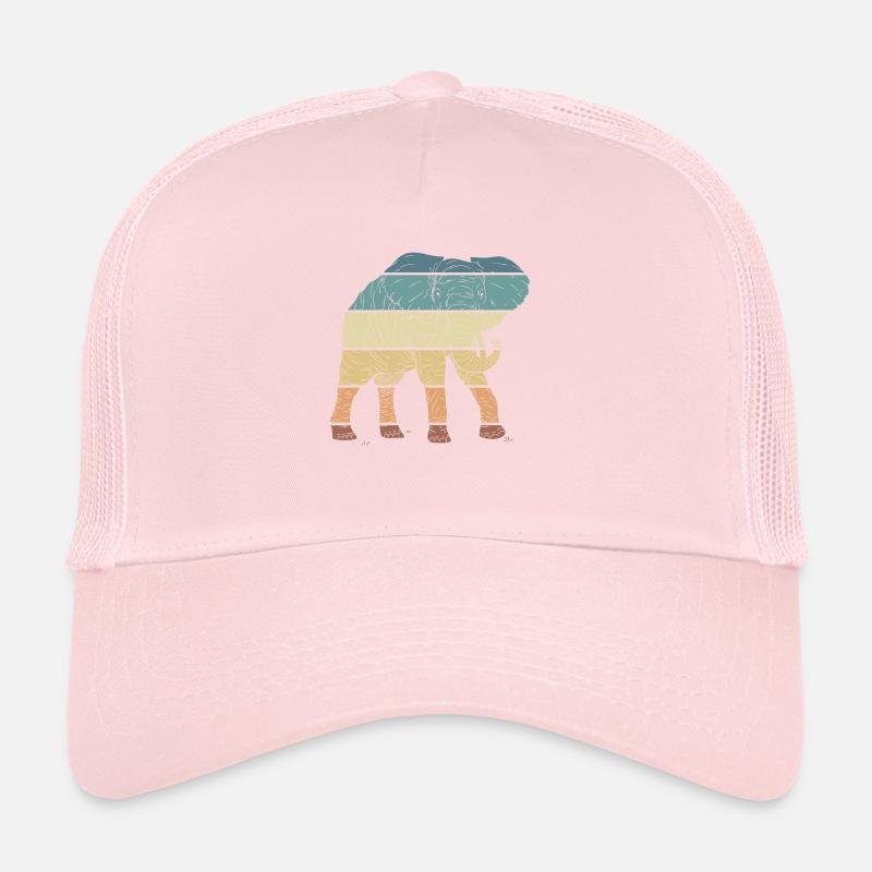 d’éléphant Animal Rétro Vintage Design Casquette trucker 