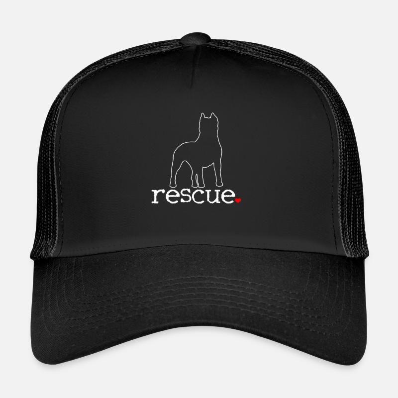 Pitbull Rescue Awareness Love Canine Support Trucker Cap