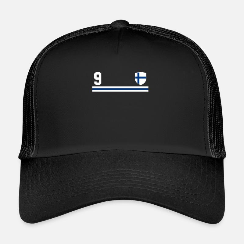 Entdecken Sie Helsinki mit der finnischen Flagge Trucker Cap