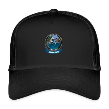 Dugong dressed as a mermaid - Trucker Cap - black/black - Front