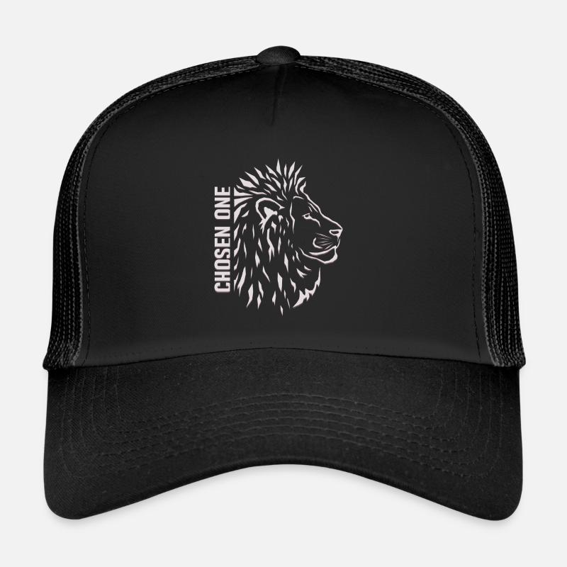 Auserwählter – Stilisierter Löwenkopf Trucker Cap