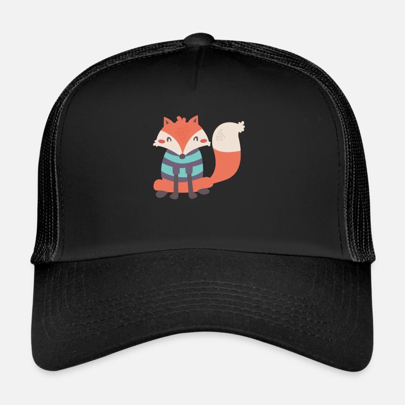 Süßer Fuchs mit Ringelpulli Trucker Cap
