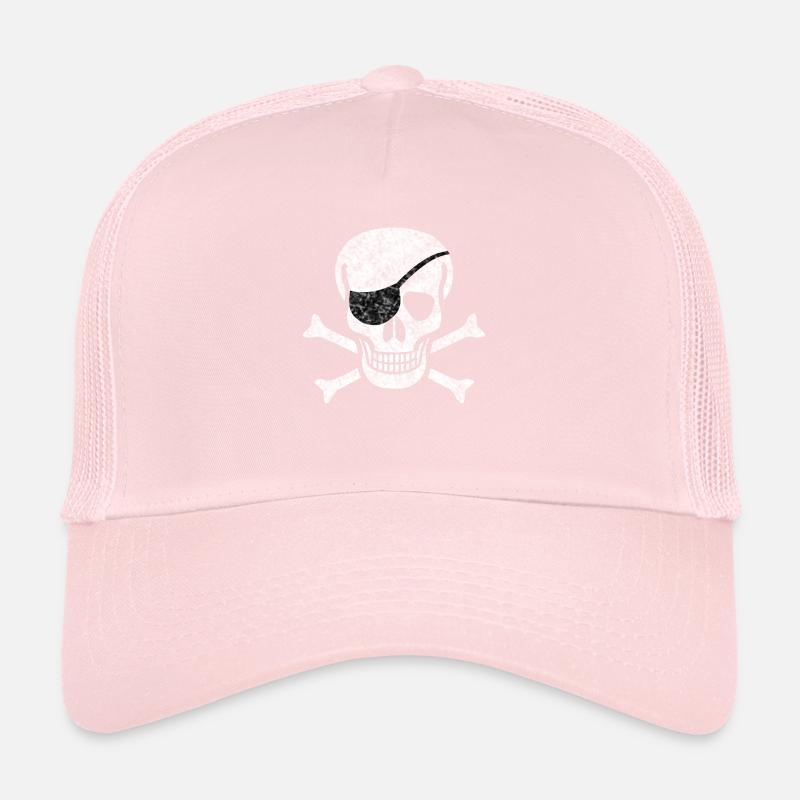Crâne de pirate Casquette trucker 