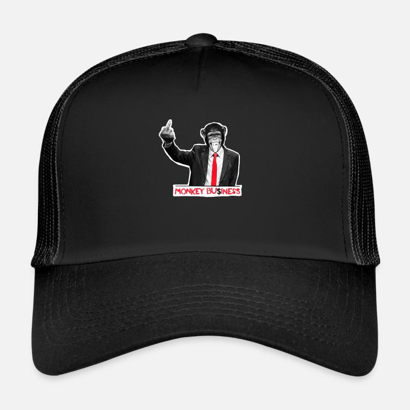 Monkey Business - Casquette trucker  - noir/noir