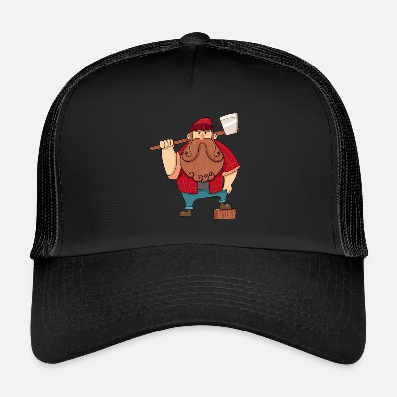 Holzfäller Comic Trucker Cap