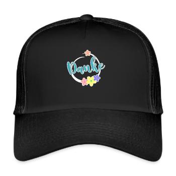 Merci cadre Décoration Merci Merci - Casquette trucker  - noir/noir - Devant