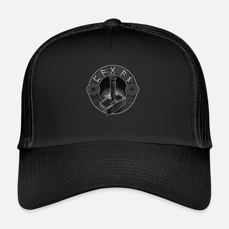 Mjolnir 03 - Casquette trucker  - noir/noir