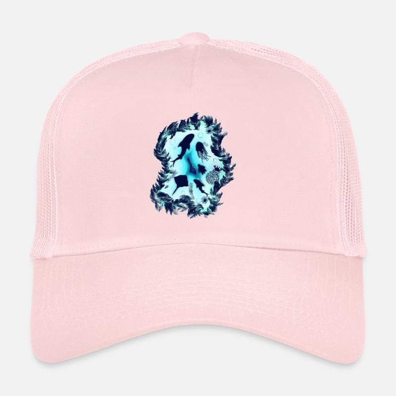 Underwater in the sea with sea life for divers Trucker Cap
