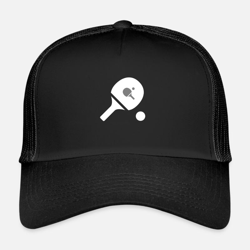 Tischtennis - Trucker Cap - Schwarz/Schwarz