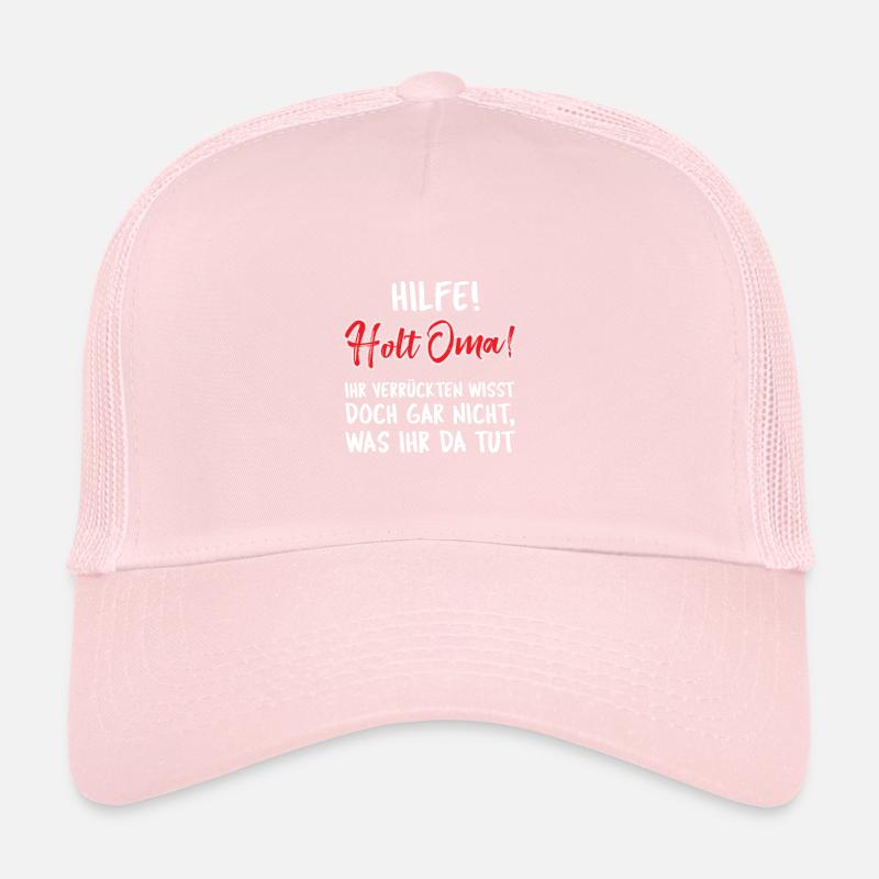 Hilfe Holt Oma Enkelkinder Großmutter Spruch Witz Trucker Cap