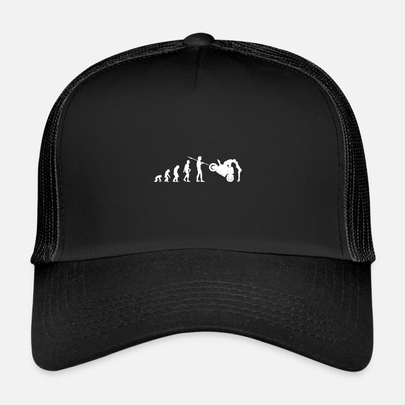 Evolution Biker couple motocyclistes amour Casquette trucker 