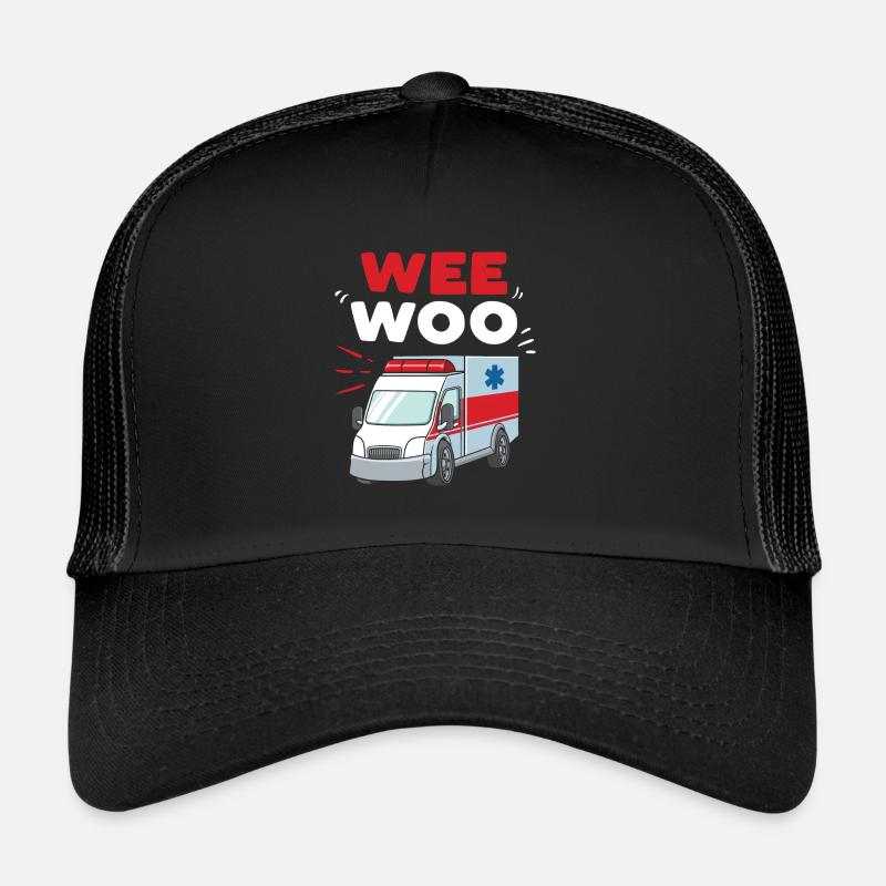 Wee Woo Ambulance Paramedic Emergency Medic Gift Trucker Cap