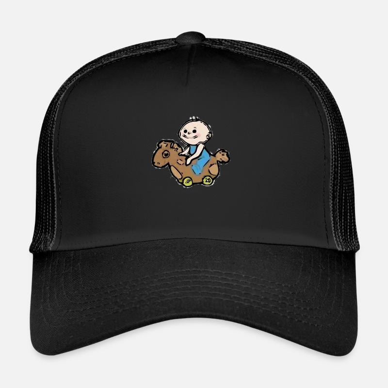 bébé - Casquette trucker  - noir/noir