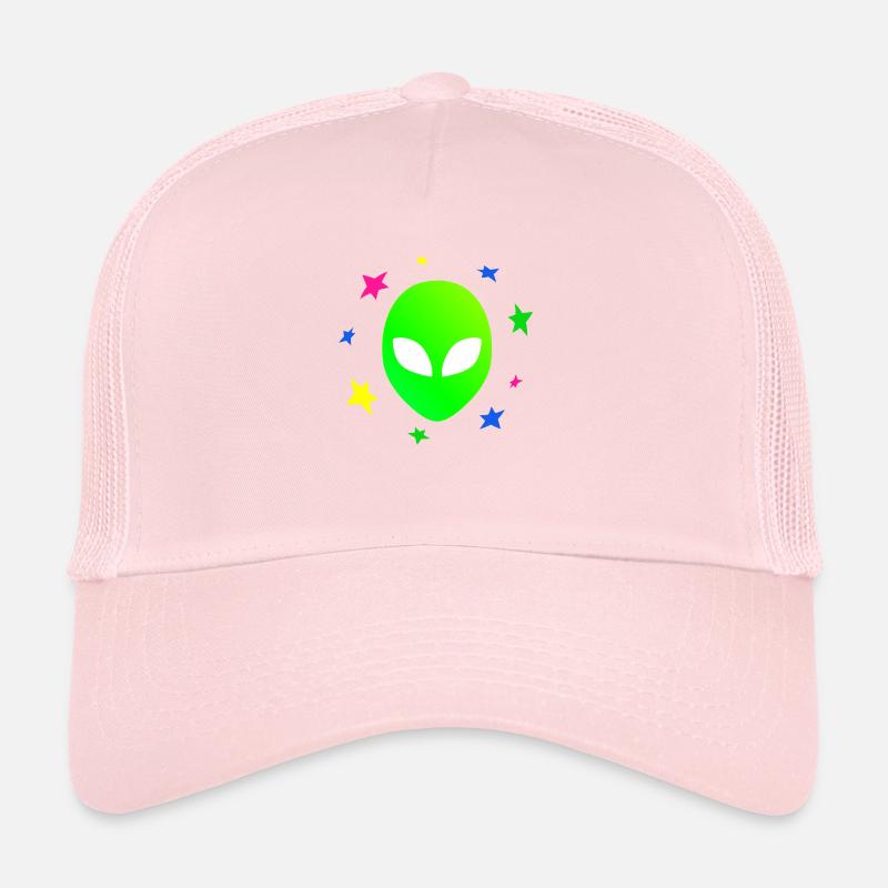 Alien head star galaxy Trucker Cap