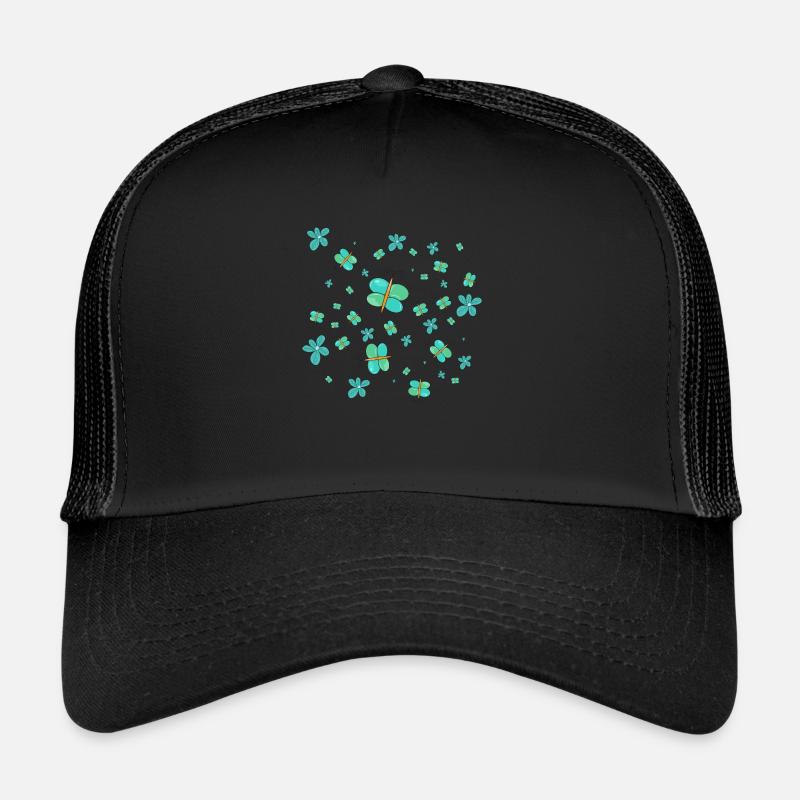 Papillon art motif coloré - papillon abstrait Casquette trucker 