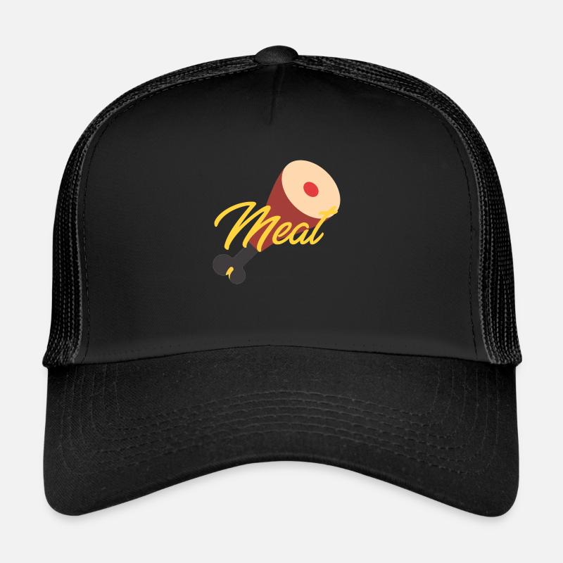Meat - Casquette trucker  - noir/noir