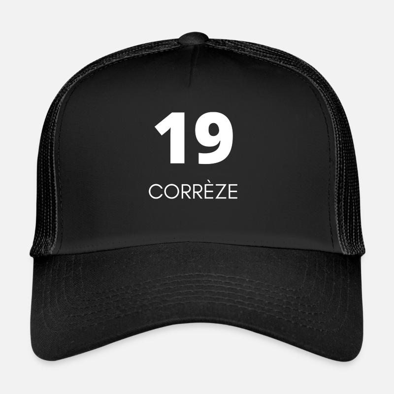 19 Corrèze - Trucker Cap - Schwarz/Schwarz
