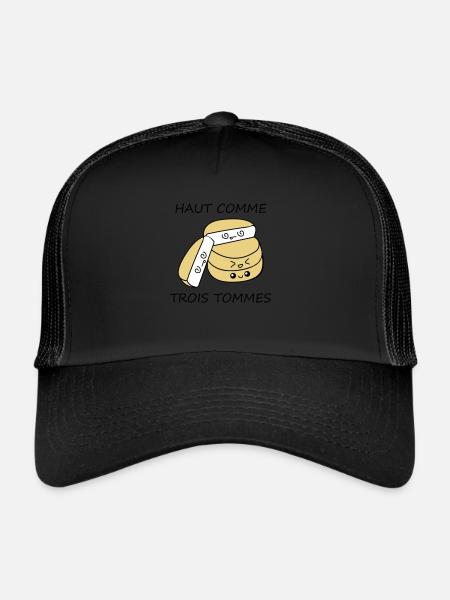 Haut comme trois tommes - Casquette trucker  - noir/noir - Devant