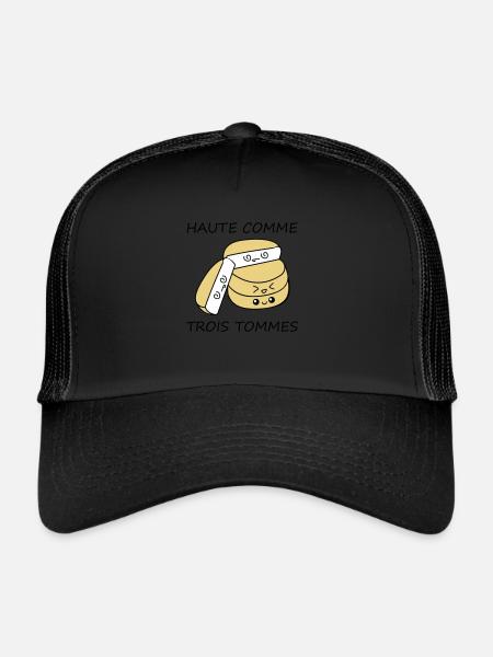 Haute comme trois tommes - Casquette trucker  - noir/noir - Devant