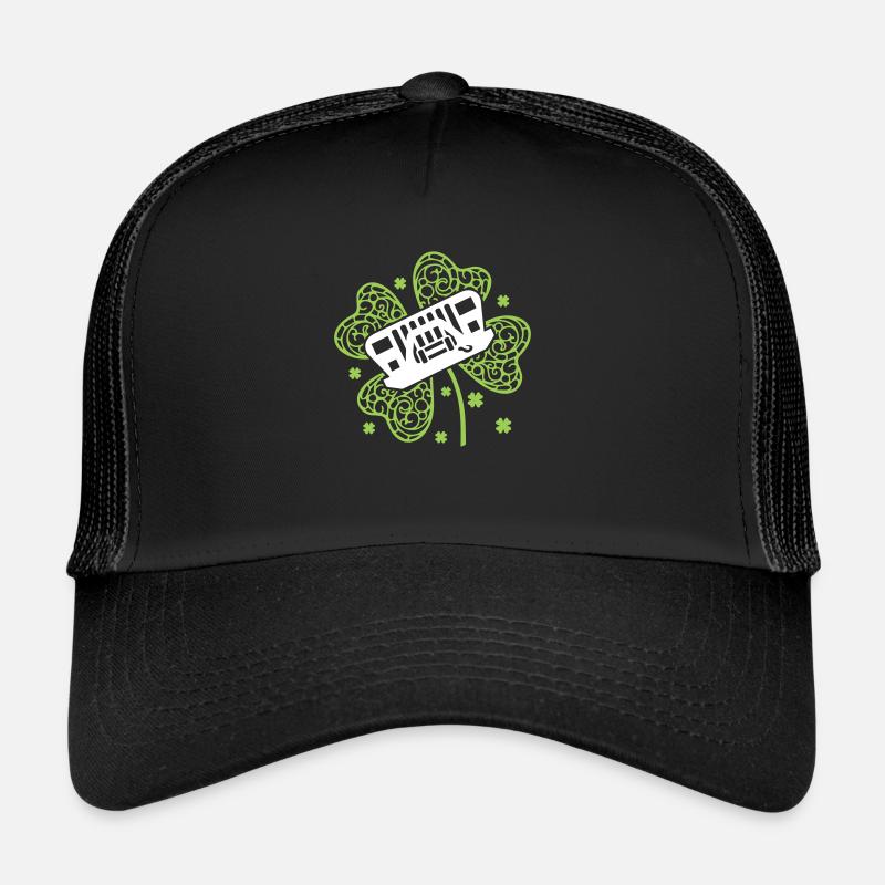 Shamrock Jeep - Trucker Cap - black/black