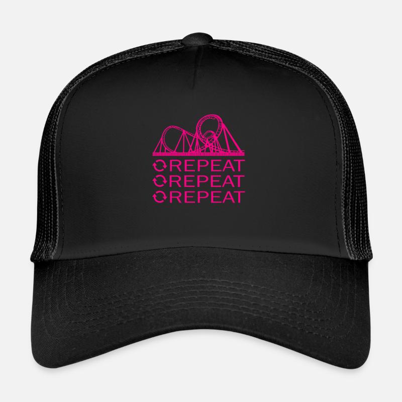 Rollercoaster Roller Coaster Trucker Cap
