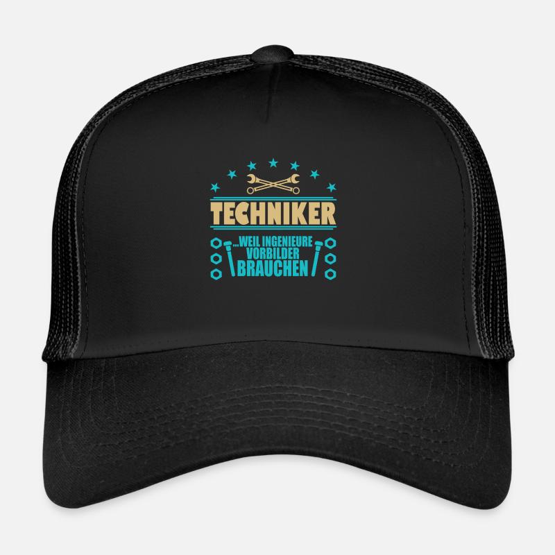 Techniker Schule Abschluss Fortbildung Ingenieur Trucker Cap