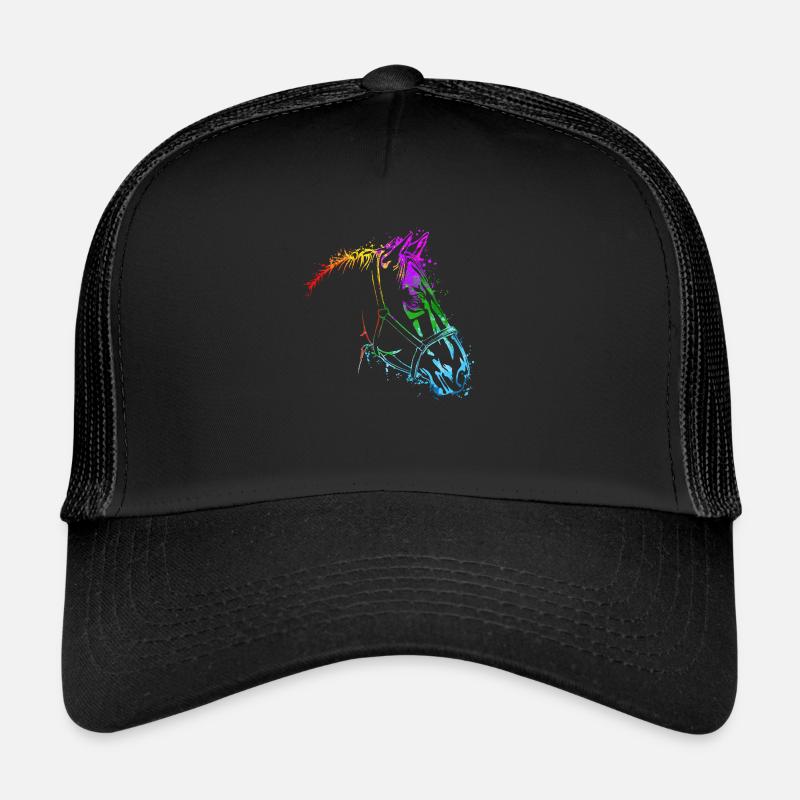 Pferdekopf Bunt Pferd Pferde Trucker Cap