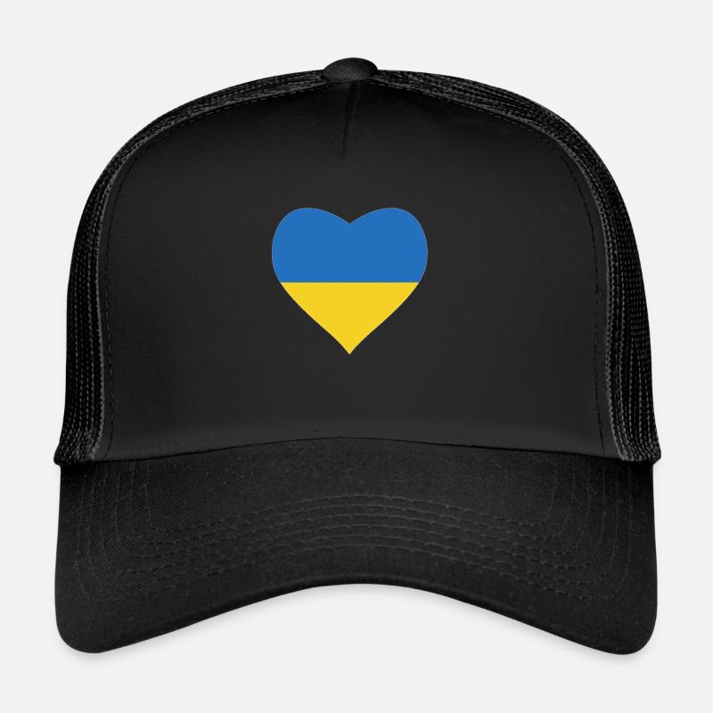Ukraine - Trucker Cap - Schwarz/Schwarz