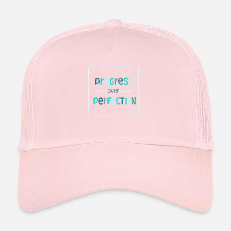 Progress over perfection - kein Perfektionismus Trucker Cap
