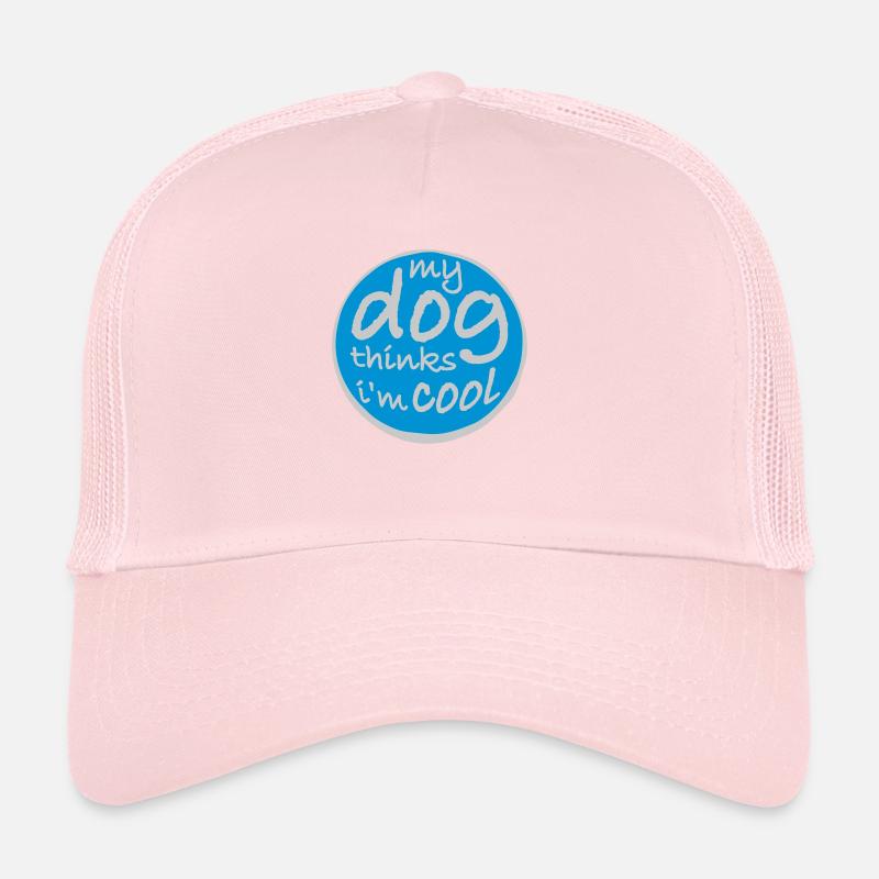 Dog thinks in the cool Trucker Cap