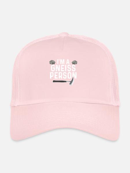 Géologie - Im A Gneiss Person - Casquette trucker  - rose pâle - Devant