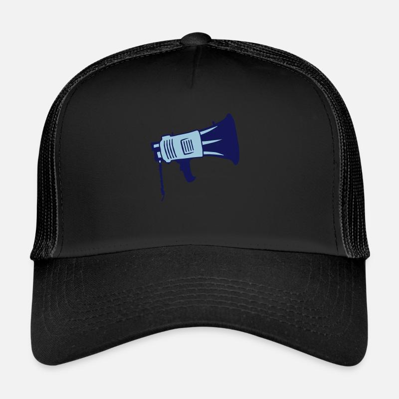 Demonstration Propaganda Megaphone Symbol Trucker Cap