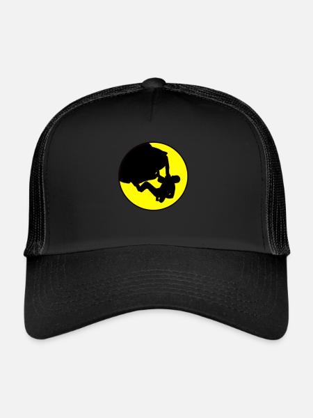 Grimpeur - Boulder - Casquette trucker  - noir/noir - Devant
