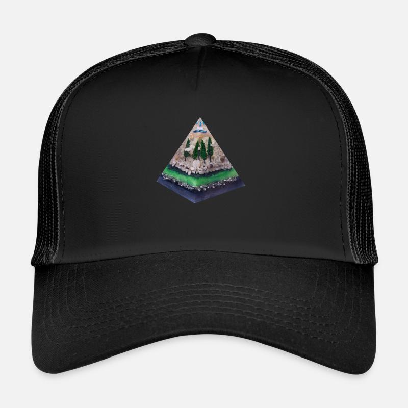 Tree circle of the intergalactic connection - Trucker Cap - black/black