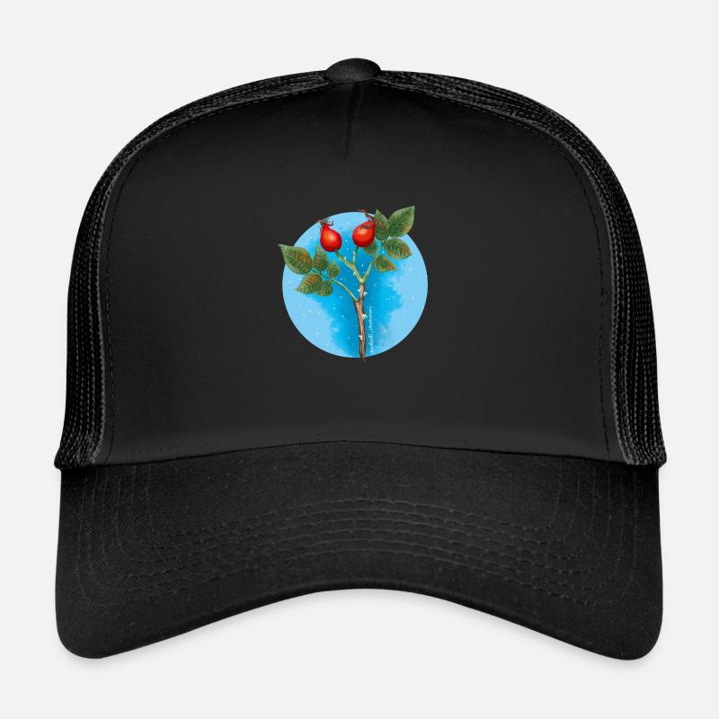 Hagebutten - Trucker Cap - Schwarz/Schwarz
