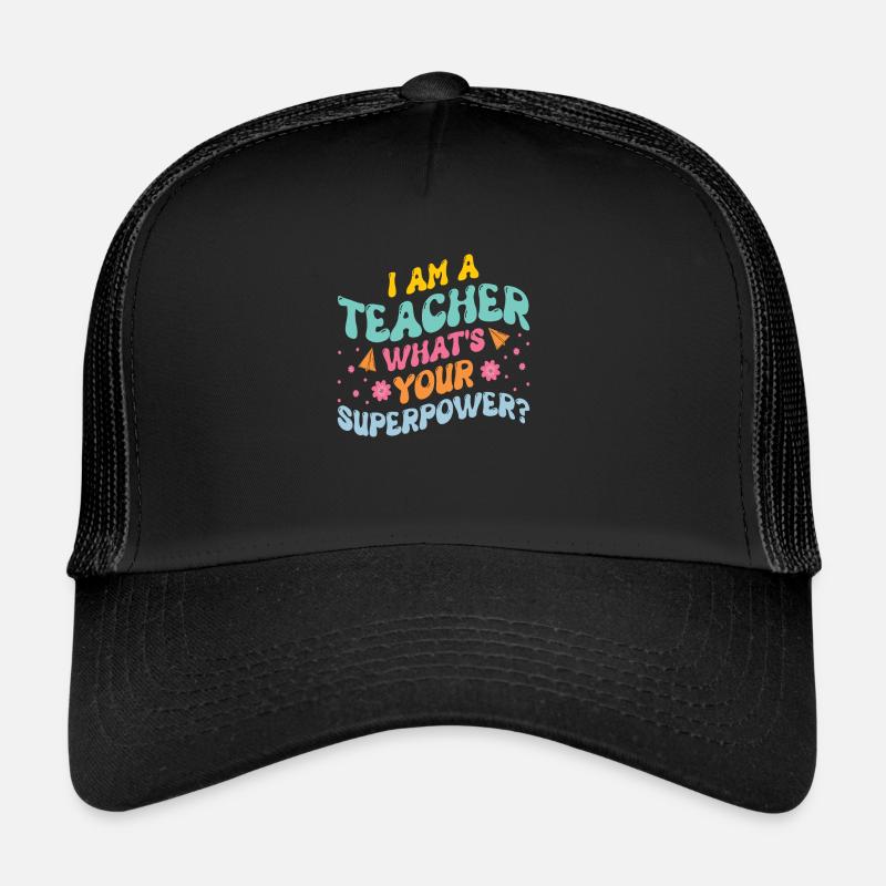 SUPER LEHRER KRAFT LEHRERIN POWER SPRÜCHE MOTIV Trucker Cap