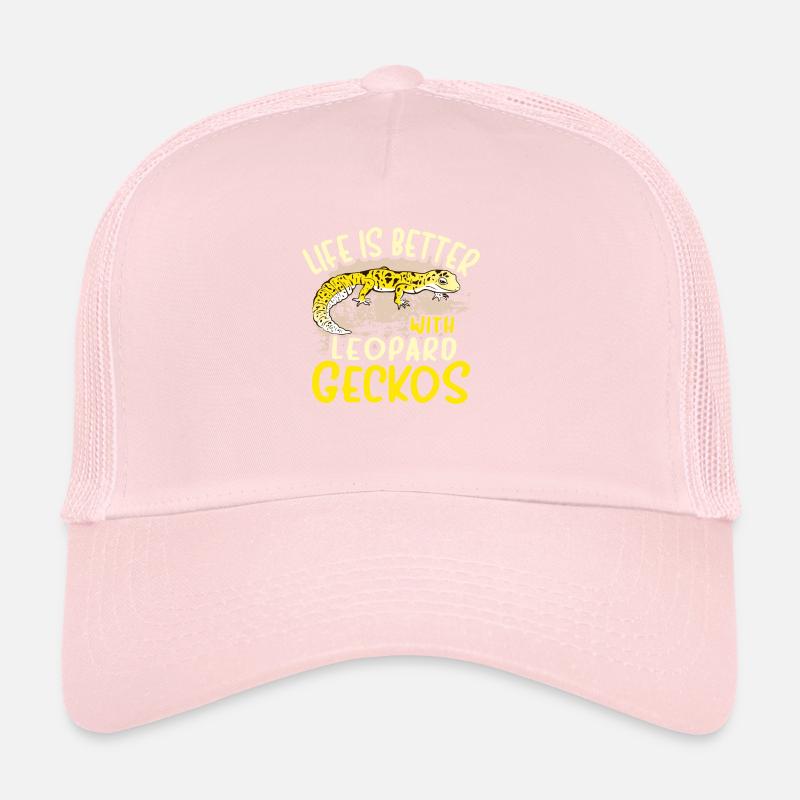 Leopard Gecko Lizard Reptiles Herpetologist Trucker Cap