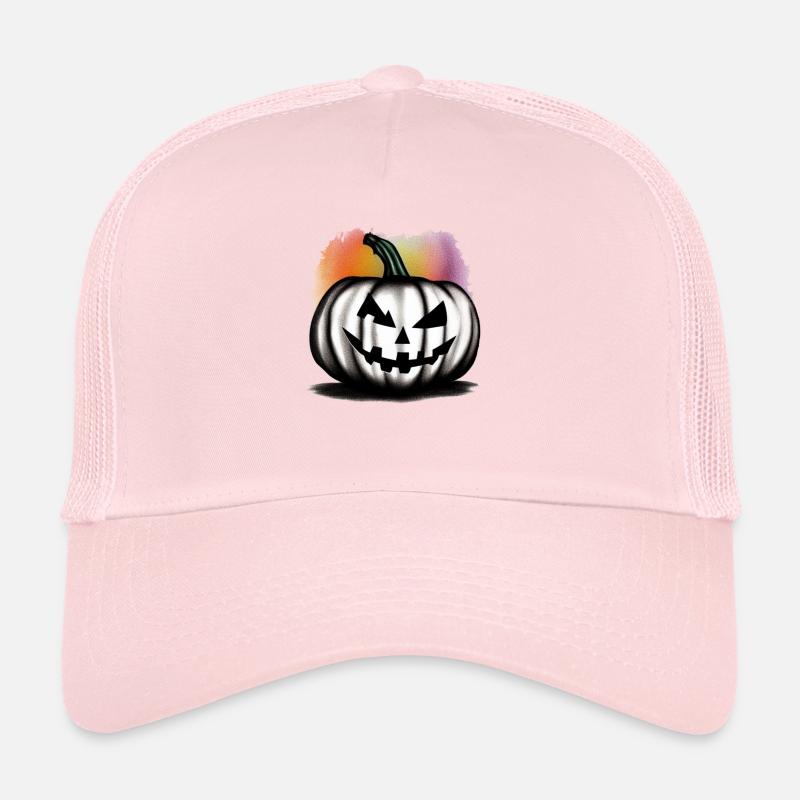 Halloween Spooky Pumpkin Lantern 19 Trucker Cap